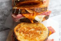 Ultimate Ham and Swiss Grilled Cheese Sandwich Recipe