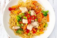 Alaska Pollock Noodle Stir-Fry: Quick Seafood Pasta Recipe
