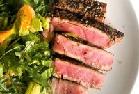 Seared Ahi Tuna Salad with Sesame Ginger Dressing