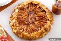 Rustic Apple Galette with Apple Cider Caramel Sauce