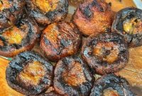 Steakhouse Garlic Butter Marinated Grilled Mushrooms