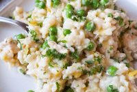 Creamy Chicken, Leek, and Pea Risotto Recipe