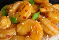 Crispy Air Fryer Teriyaki Shrimp Recipe with Garlic and Honey