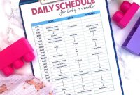 Stay-at-Home Mom Daily Schedule for Toddler and Baby (Free Printable)
