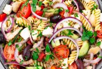 Italian Chicken Pasta Salad Recipe for Summer Lunches