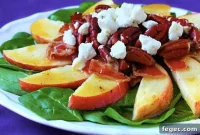 Crisp Apple, Bacon & Spinach Salad with Maple Dijon Dressing