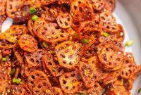 Crispy Korean Lotus Stem Recipe — Crunchy Stir-Fried Nelumbo Stem