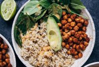 Smoky Barbecue Chickpea Rice Bowl with Grilled Veggies