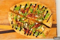 Prosciutto Pizza with Peaches and Goat Cheese Recipe