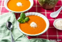 Creamy Tomato Basil Soup with Parmesan Recipe