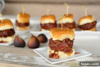 Pancetta-Stuffed Burgers with Balsamic Fig Marmalade