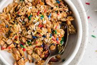 Cake Batter Granola: Sweet, Crunchy Cereal Mix Recipe