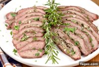 Juicy Stuffed Steak with Garlic Herb Filling