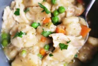 Creamy Chicken and Dumplings Made with Canned Biscuits