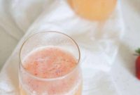 Sparkling Strawberry Ginger Mimosa Cocktail