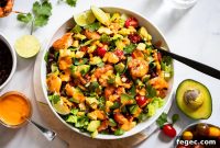 Smoky Chipotle Shrimp Salad with Avocado and Lime Dressing