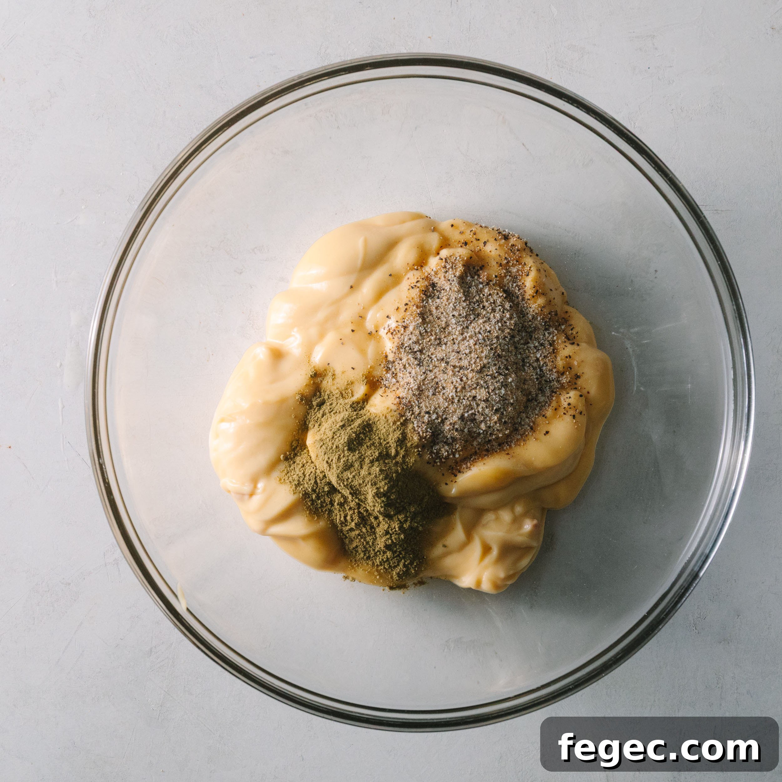 Mix soups and seasonings