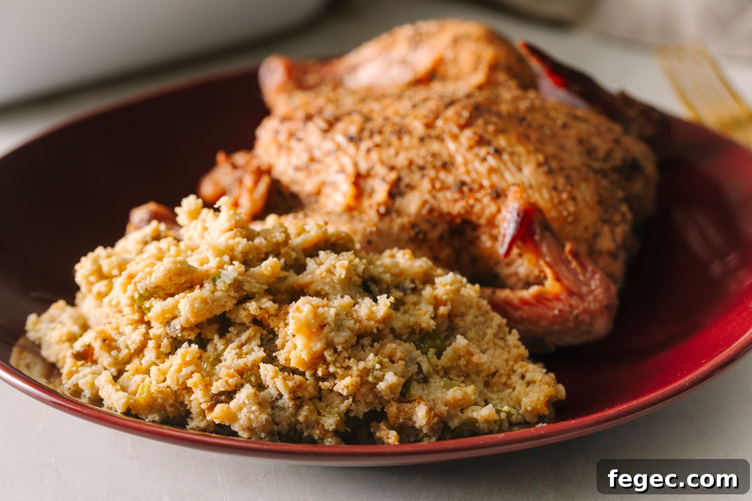 Baked oyster dressing