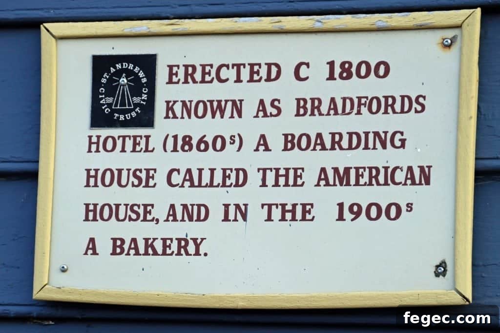 Saint andrews by the sea Erectted C1800 sign 