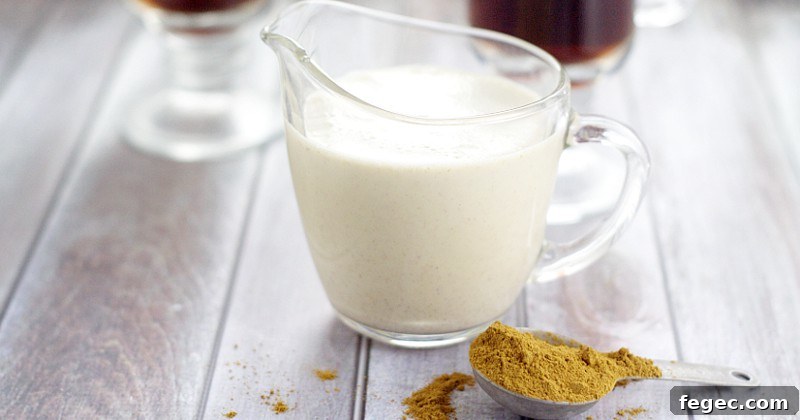 Homemade Cinnamon Vanilla Coffee Creamer