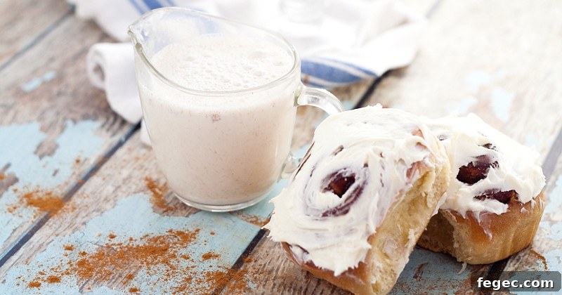 Homemade Cinnamon Roll Coffee Creamer