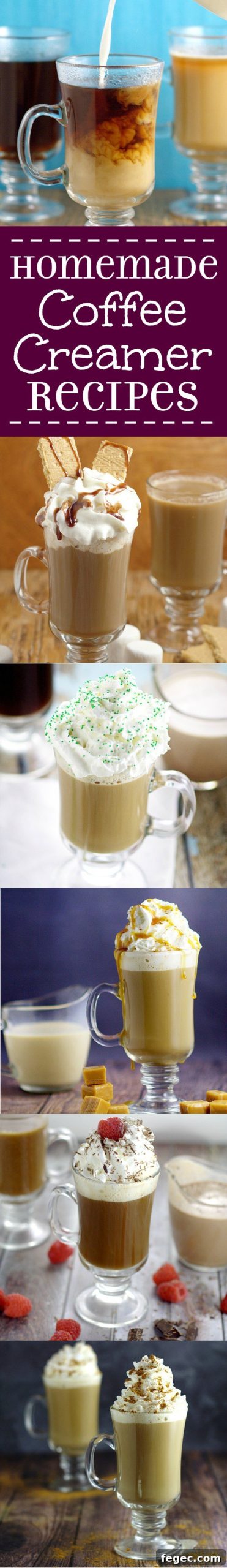 Homemade Coffee Creamer Recipes - Homemade Coffee Creamer is a frugal but delicious way to get your gourmet coffee fix on a budget. Choose from over 12 amazing, classic, and decadent flavor variations. They're so easy to make too!