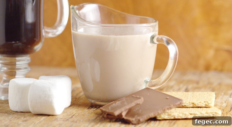 Homemade S'mores Coffee Creamer