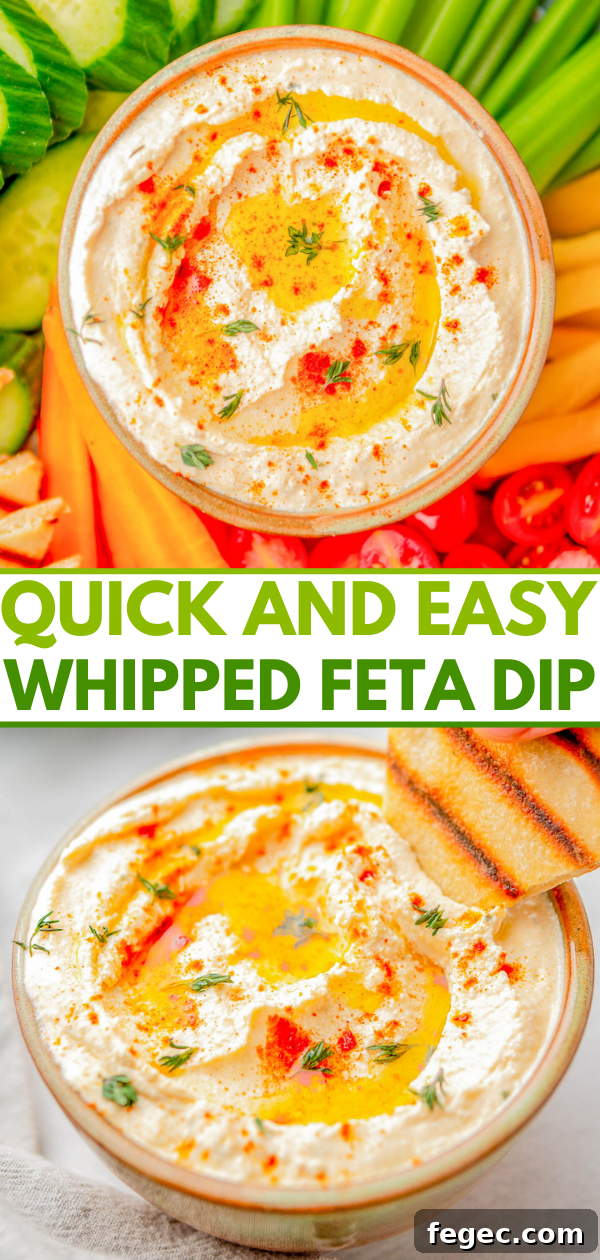 Whipped feta variations