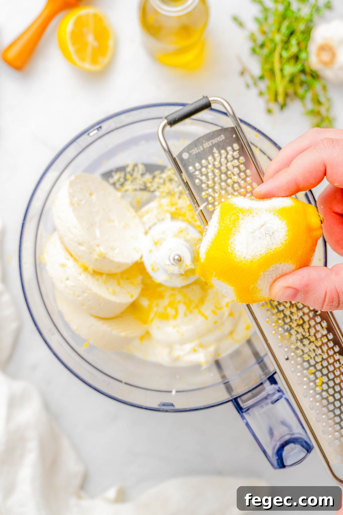 Whipped feta dip smooth and creamy