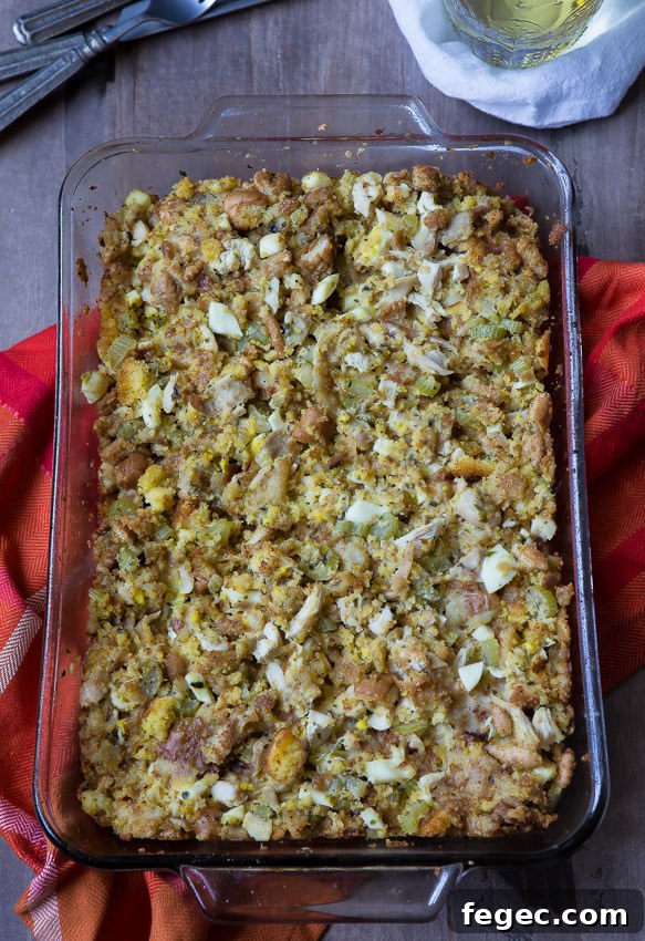 Southern Chicken Cornbread Dressing Recipe for Holiday Meals 4 Thanksgiving Chicken cornbread dressing