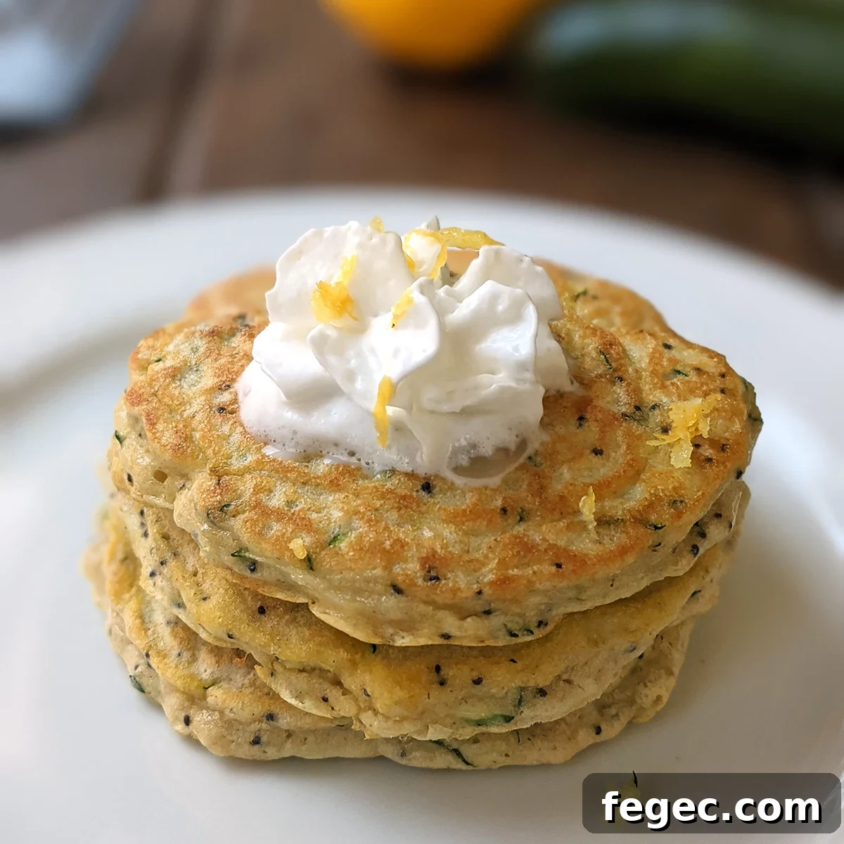 Lemon Poppyseed Zucchini Pancakes 1200x1200