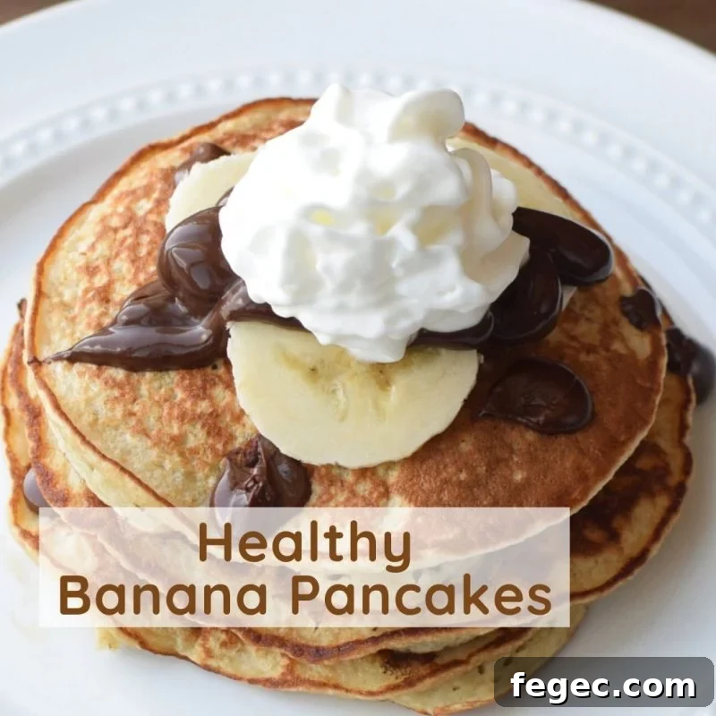 Healthy banana pancakes