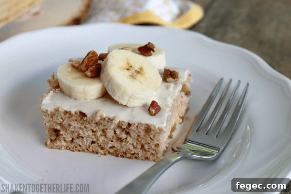 3 Ingredient Banana Nut Muffin Cake - this is too easy not to make!