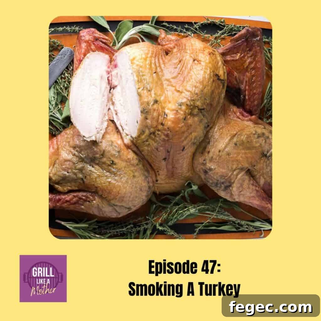 promo image for GLAM episode 47 smoking a turkey