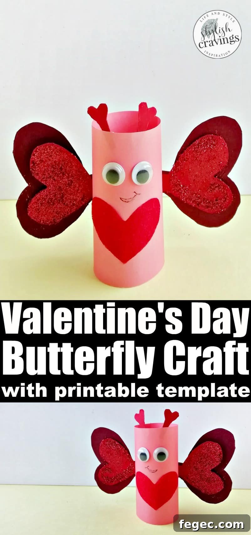 Valentine's Day Butterfly Craft