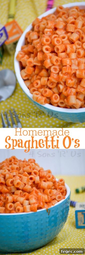 Homemade Spaghetti O's- Pinterest collage