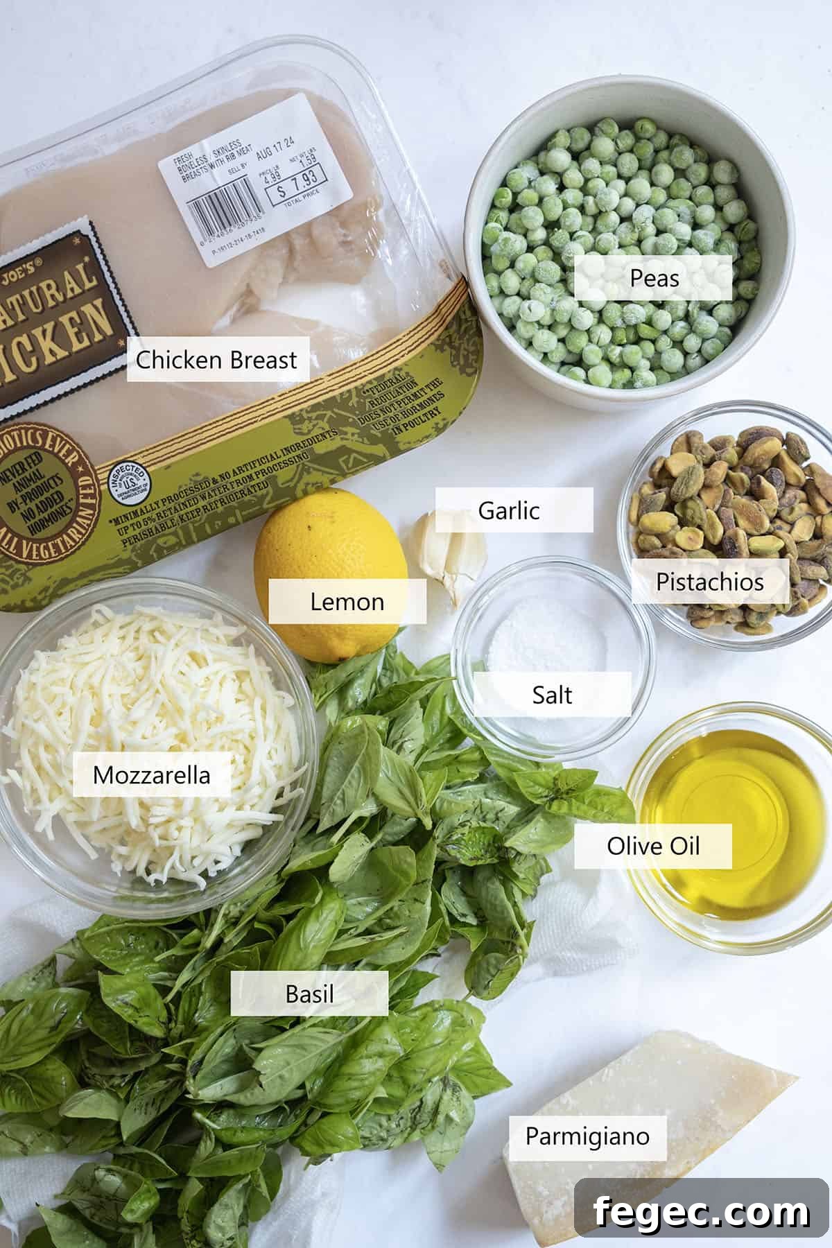 Ingredients for the recipe.