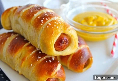 Grilled Bacon-Wrapped Hot Dogs: Crispy, Juicy Summer Recipe 9 Homemade Pretzel Dogs from The Food Charlatan
