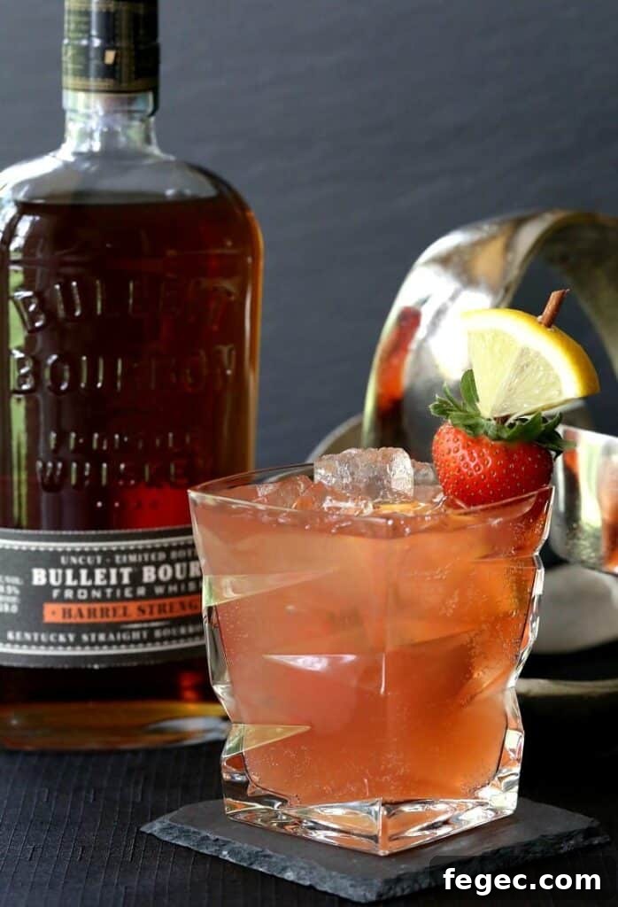 Kentucky Sunset Cocktail with Bulleit Bourbon