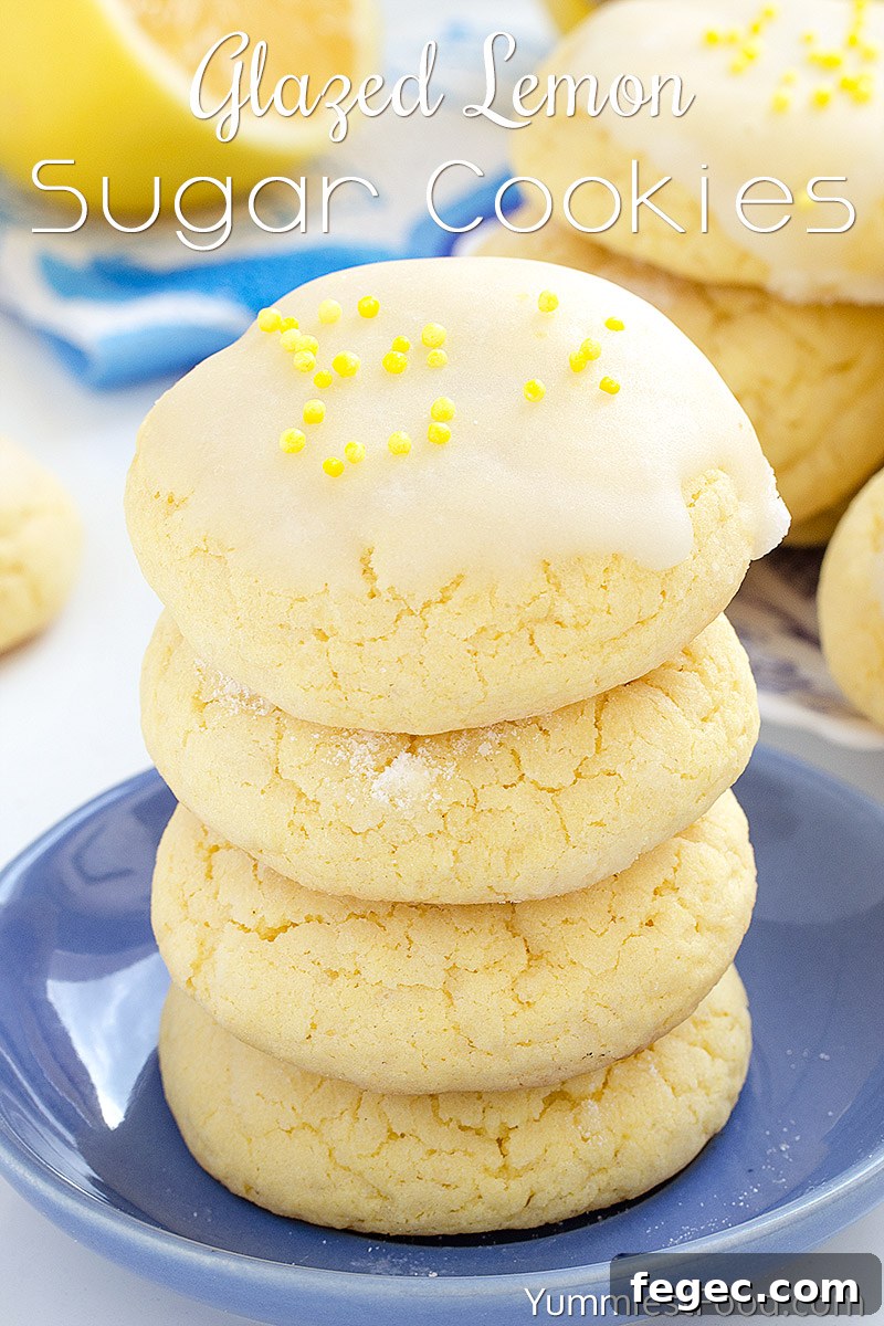Glazed Lemon Sugar Cookies