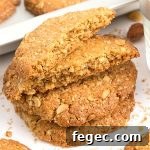 Chewy Peanut Butter Oatmeal Cookies Recipe - Featured Image