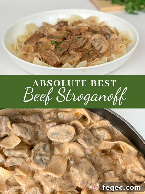 absolute best beef stroganoff, rich creamy tender beef stroganoff recipe, best comfort family dinner meals ideas meals recipes, kid friendly dinner recipes, best easy beef stroganoff