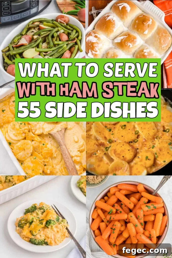 Different recipes you can serve with ham steak.