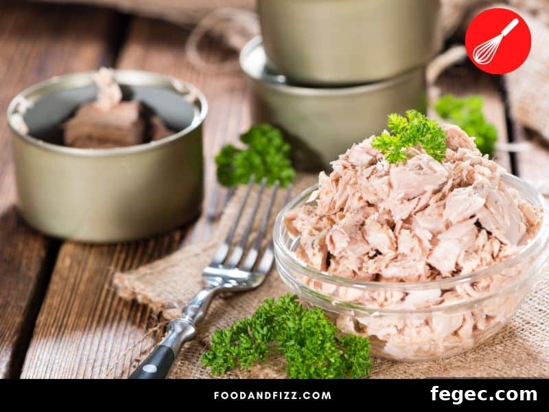 Canned tuna has 19 grams of protein per 3-ounce serving.