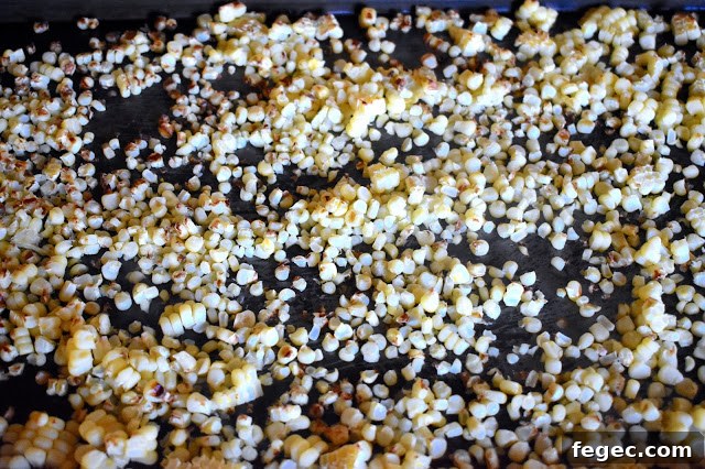 Corn charred on broil