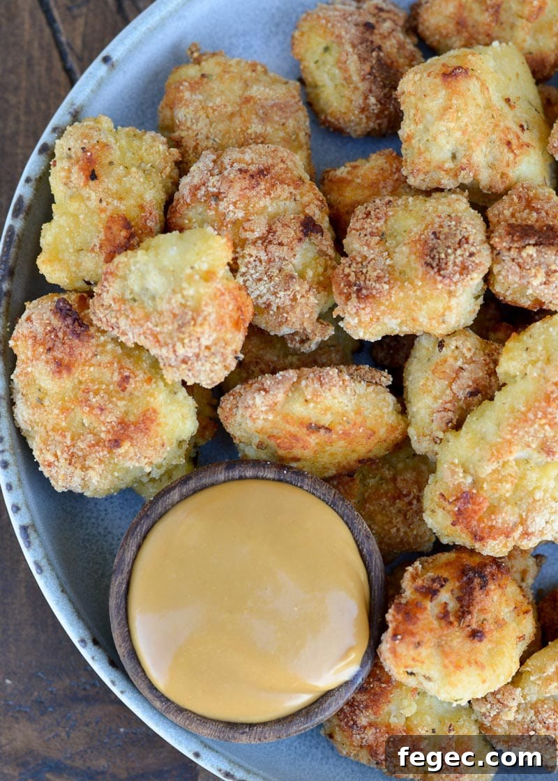 Crispy Keto Chicken Nuggets: Oven or Air Fryer Recipe 6 Keto Chicken Nuggets - serving suggestion