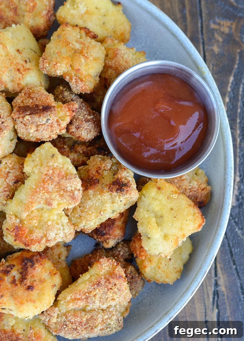Keto Chicken Nuggets with dipping sauce