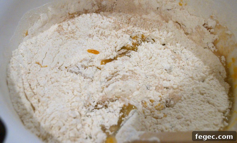 dry ingredients in pumpkin muffin mix