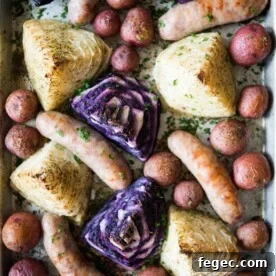 Sausage & Cabbage Sheet Pan Dinner