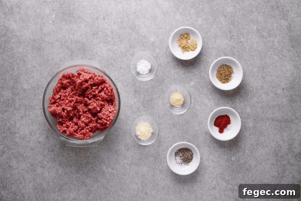 ground beef ingredients